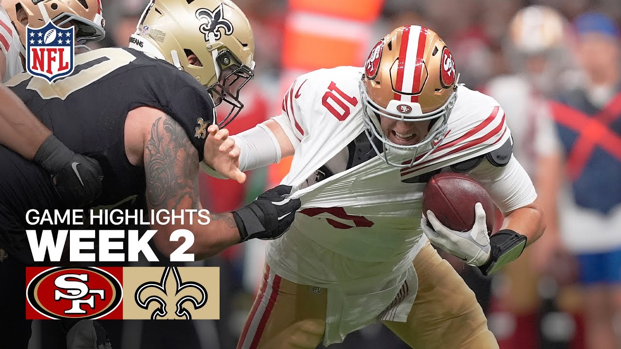 🔥 49ers vs Saints Week 2 Highlights | 2025 NFL Season Recap