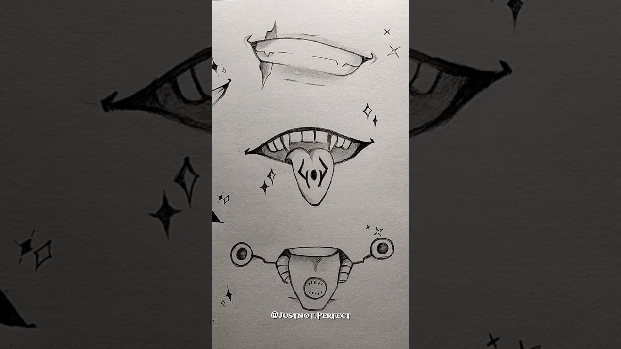 Anime Mouth Drawing Guide ✨