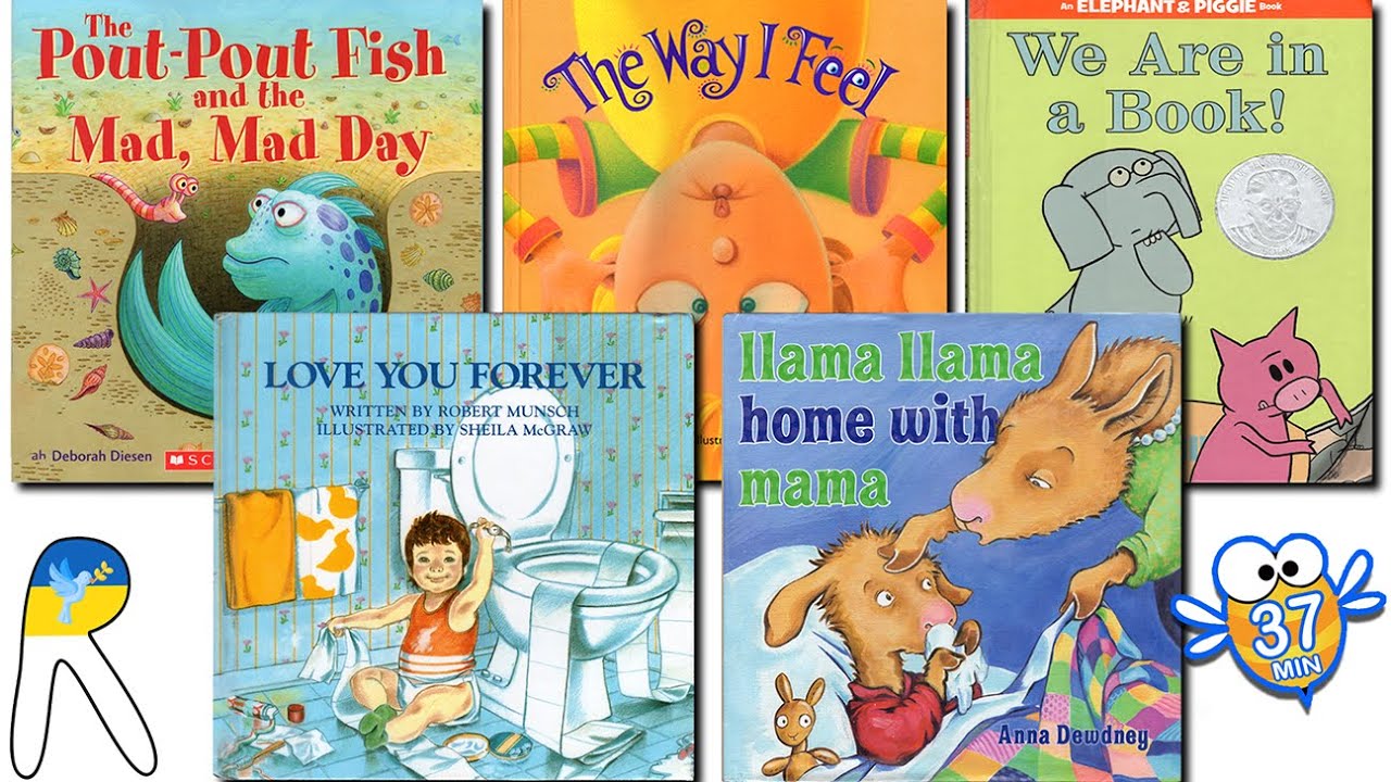 37 Min of 5 Animated & Read-Aloud Kids' Books 📚