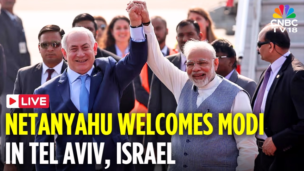 Israel LIVE: Netanyahu Welcomes Modi at Ben Gurion ✈️