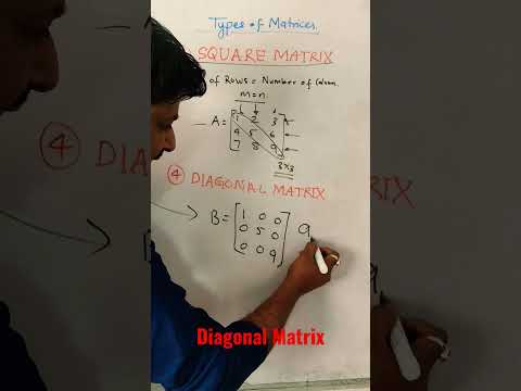 Diagonal Matrix kya hota hai? ll Is diagonal matrix a square matrix? II