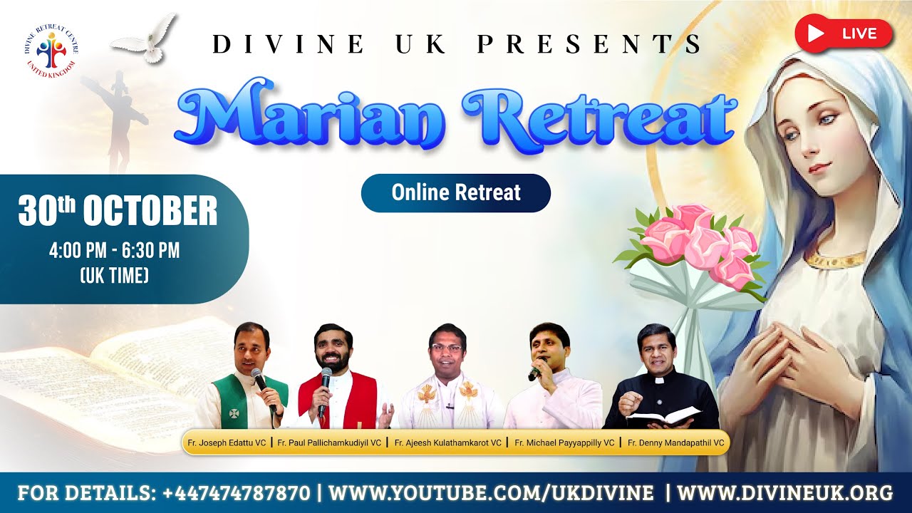 Live Marian Retreat & Divine UK Events – Book Now for 30 Oct 2025 ✨