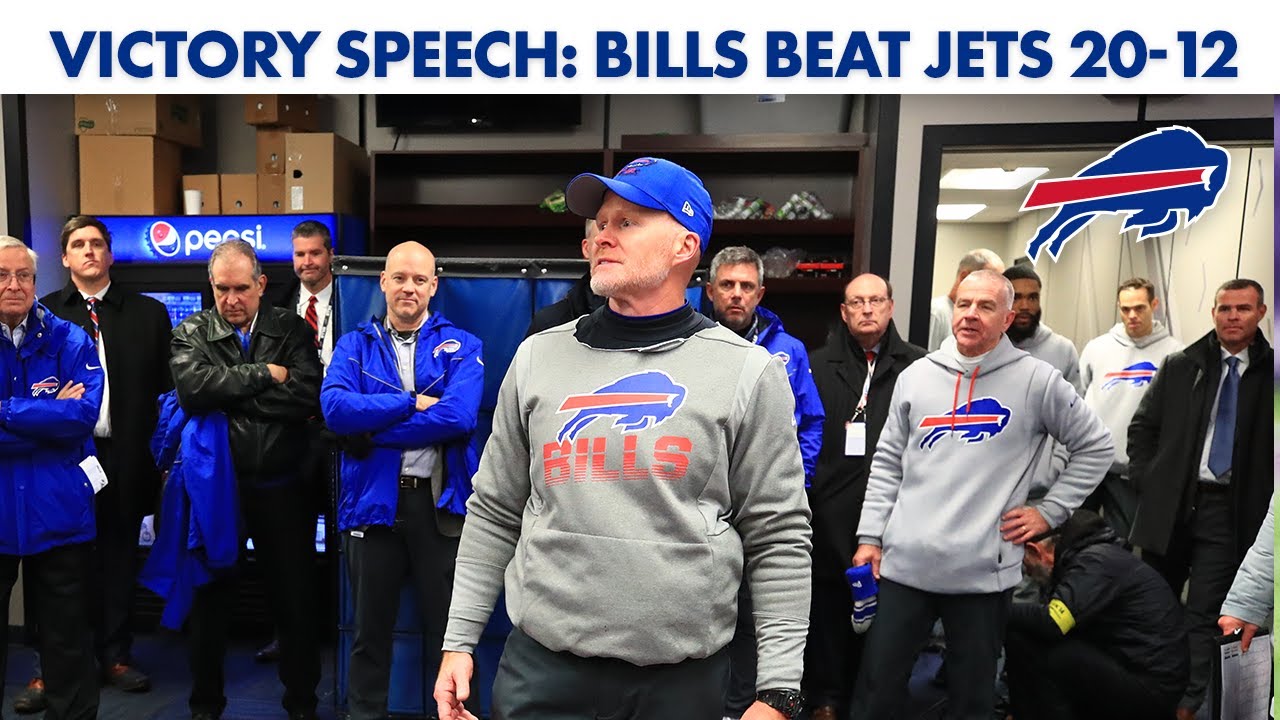 Sean McDermott Celebrates Bills' Win Over Jets 🏈
