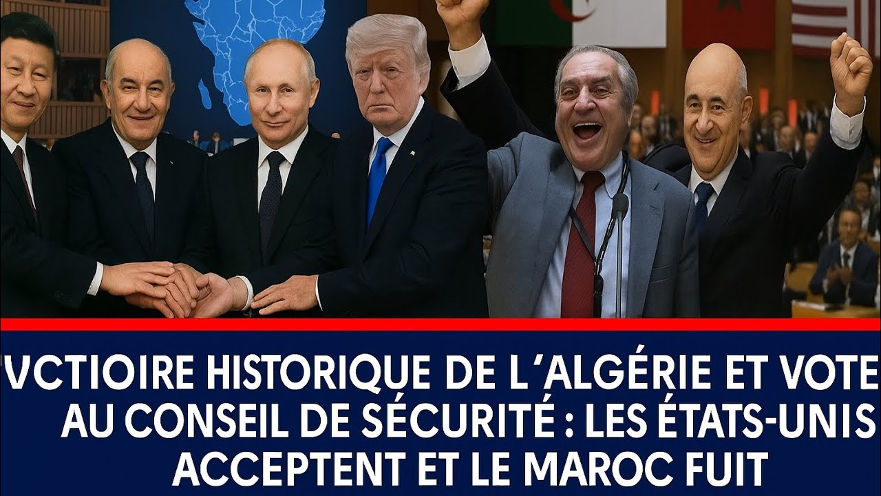 Algérie remporte une victoire diplomatique historique à l’ONU 🌍