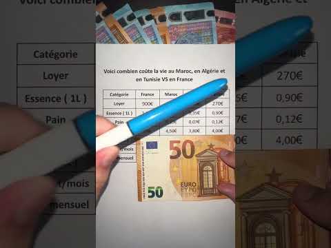 Voici combien coûte la vie au Maroc, en Algérie et en Tunisie vs en France ! #argent