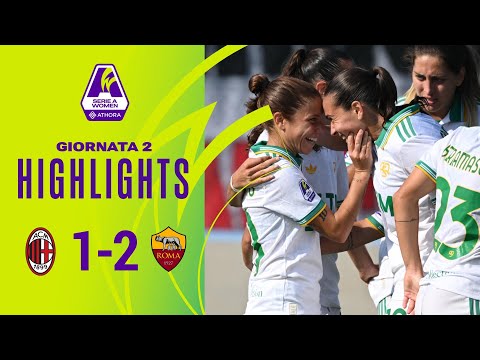Milan-Roma 1-2 | Giugliano la ribalta nel recupero | #SerieAWomen