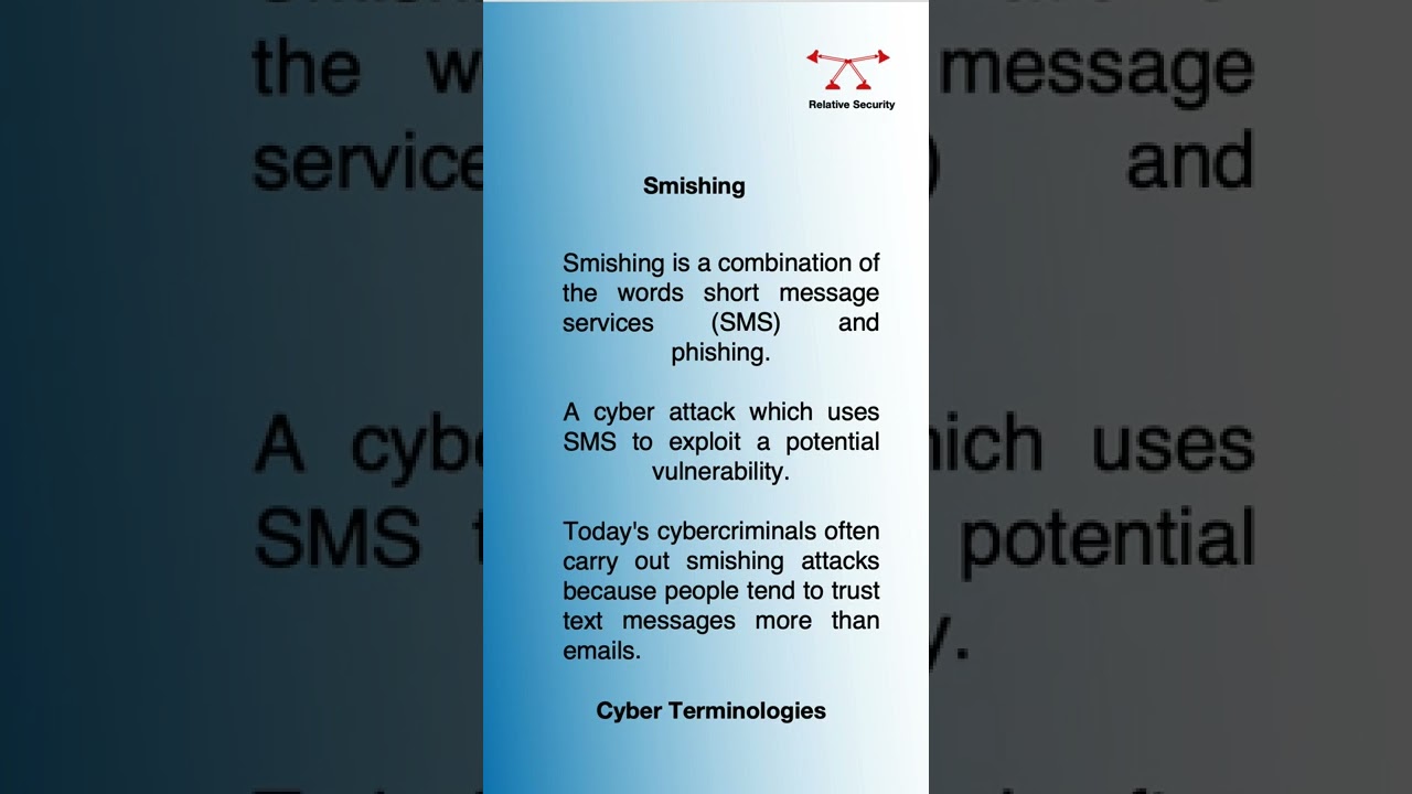 Understanding Smishing: A Cybersecurity Threat