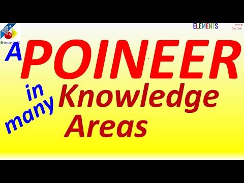 A Pioneer in Many Fields (Knowledge Areas)