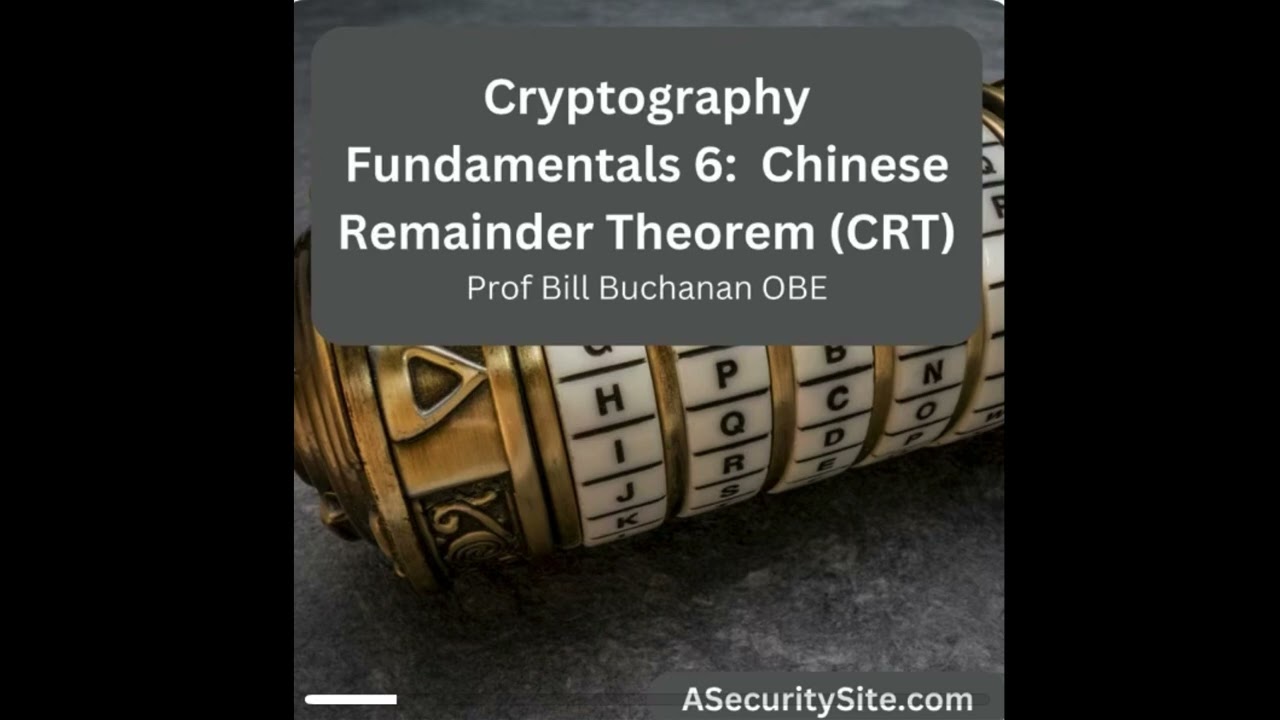 Unlocking the Chinese Remainder Theorem: A Key Concept in Cryptography 🔐
