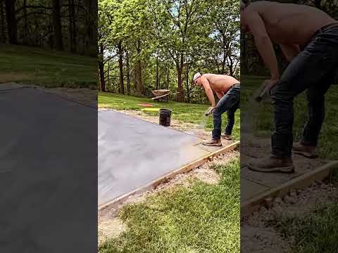 How to stamp concrete!