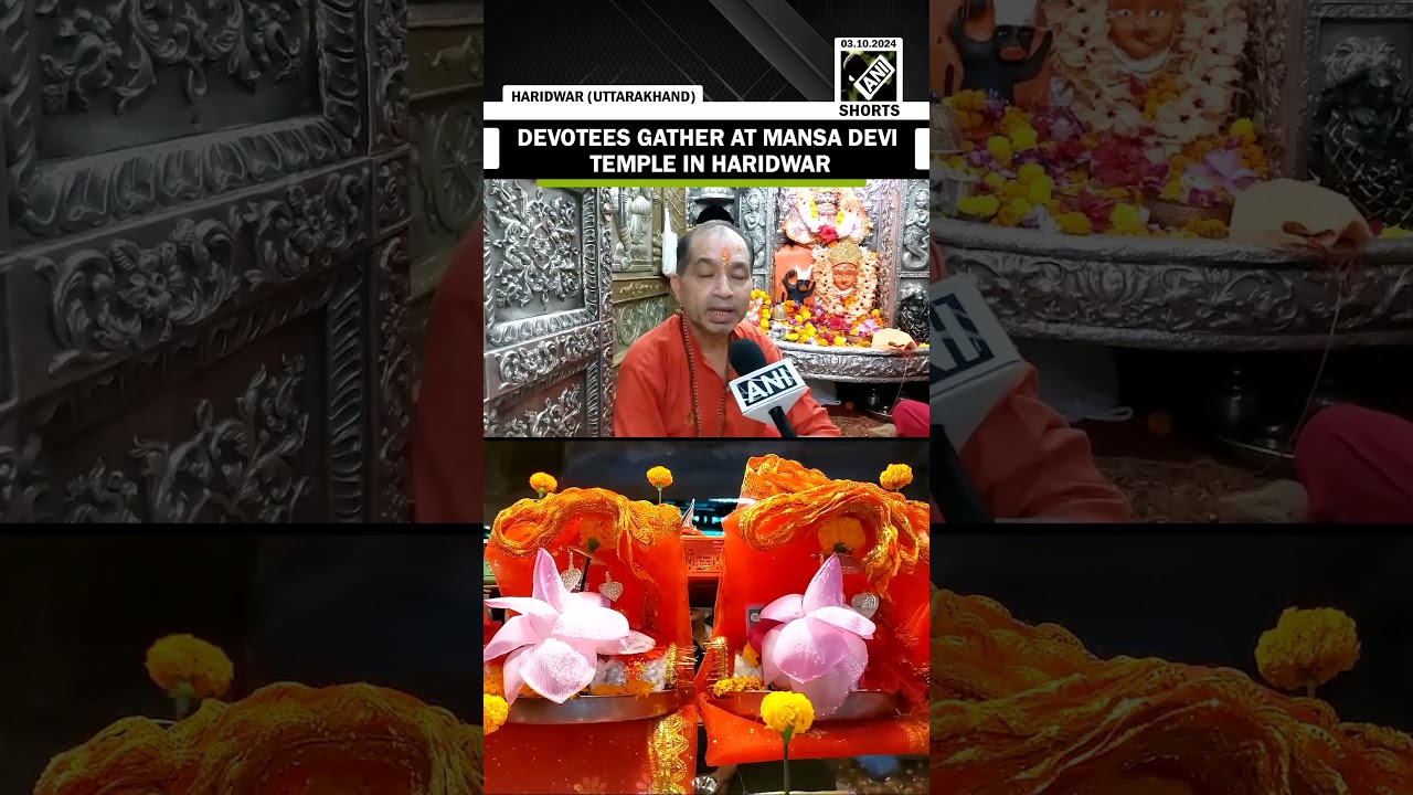 Devotees Celebrate Day 1 of Shardiya Navratri at Mansa Devi 🕉️