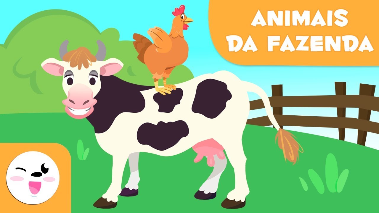 Animais da Fazenda para Crianças 🐮 - Aprenda Vocabulário Divertido