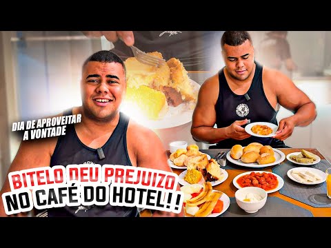 BITELO DETONOU TUDO NO CAFÉ DA MANHA DO HOTEL - OLHA O QUE ELE APRONTOU