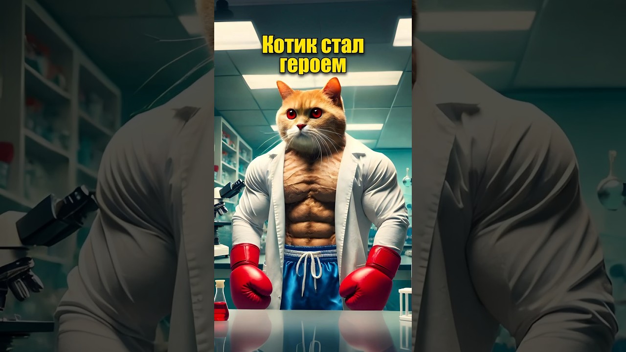 Котик-герой в нейросети 🔥