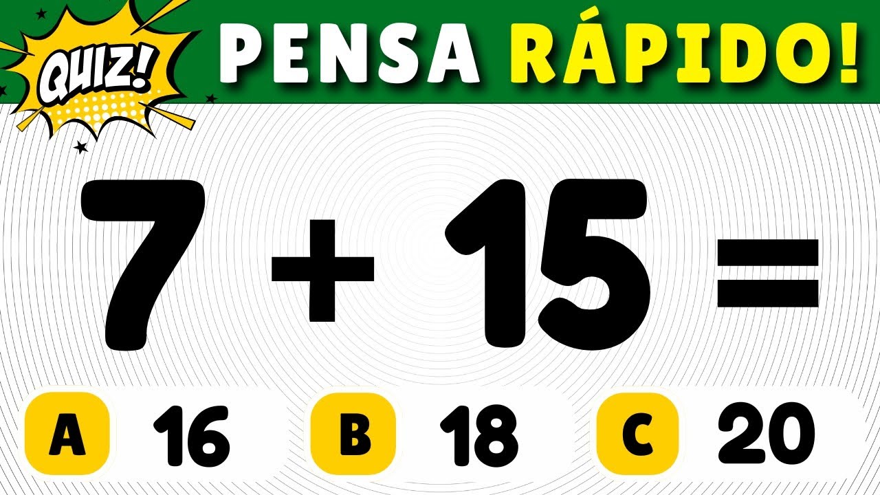 Desafie Sua Mente com o Quiz de Matemática de Adição #4! 🧠