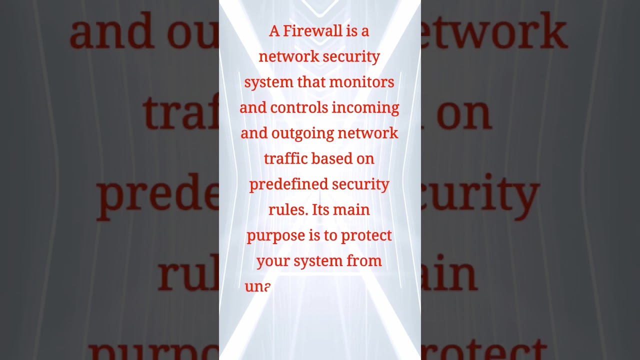 Firewall Explained: Basic Network Security π