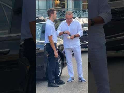 Boss giving his boy a money to take a coffee #billionaire #fashion #luxury #fyp #foryou