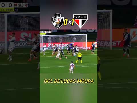 Gol do São Paulo hoje - Gol de Lucas Moura - Vasco x São Paulo - Brasileirão 2025