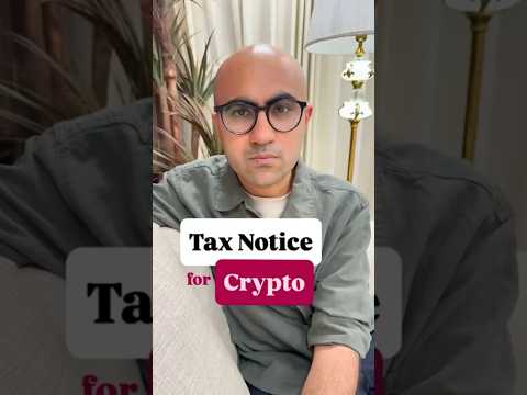 Tax Notice for Crypto | Business | Sarthak Ahuja