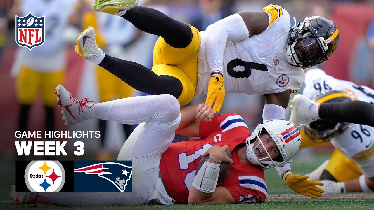 Steelers vs. Patriots Week 3 Showdown Highlights | 2025 NFL Season 🏈