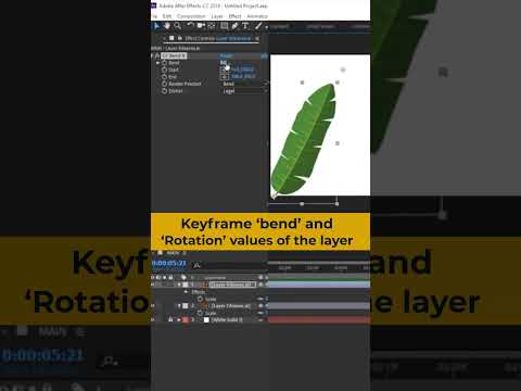 Animating leaves in After Effects | Easy Tutorial #motiongraphics