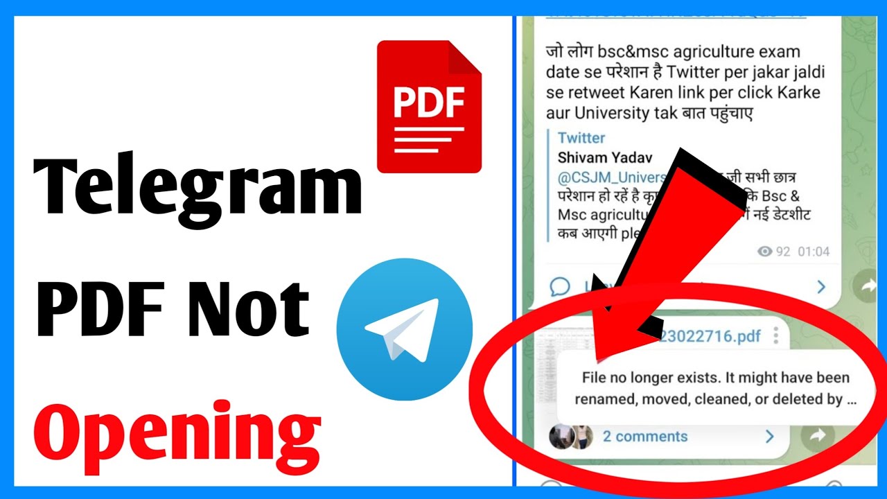 Fix Telegram PDF Not Opening 📄