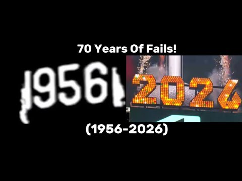 NYE Ball Drop Failures (1956-2026) 🎉