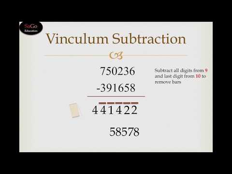 Vedic Maths Subtraction Trick by Vinculum Method | Vedic Maths Teacher Training Free Course Tutorial