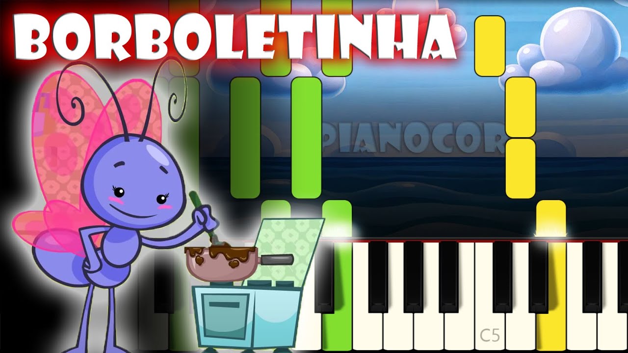 Borboletinha - Galinha Pintadinha Piano Tutorial 🎹
