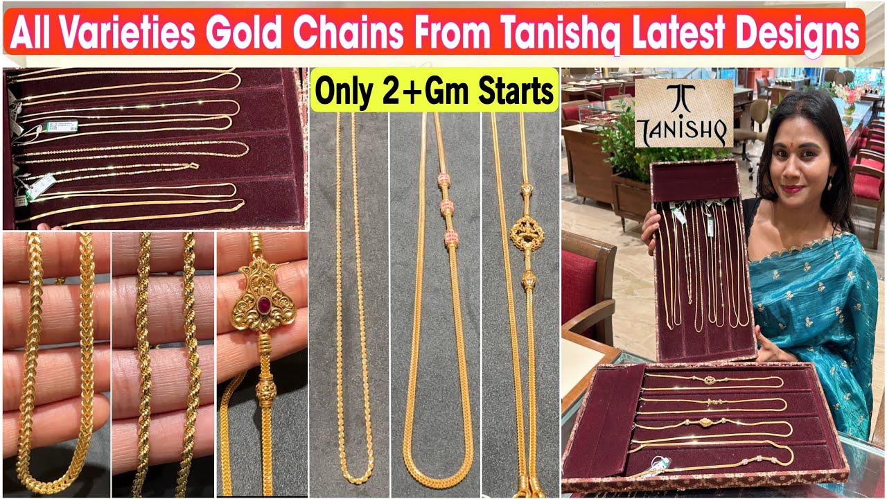 Tanishq 22Kt Gold Long, Short, Medium, Thali Chains……All Varieties!!
