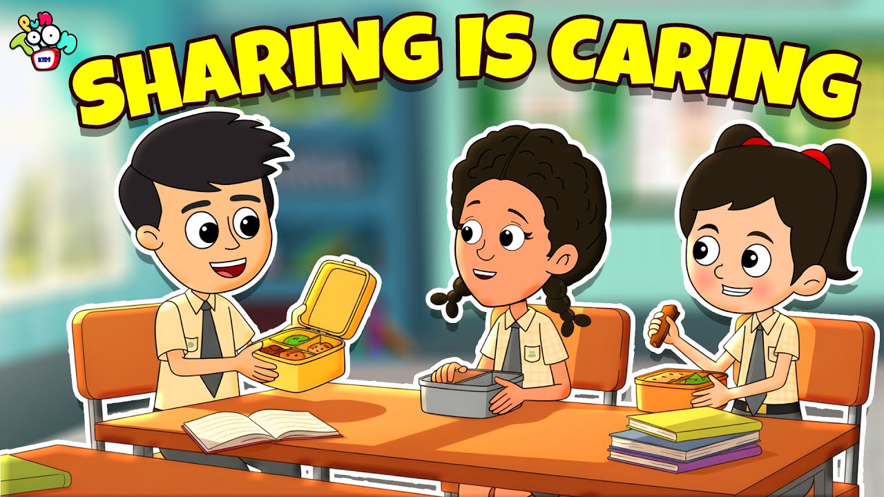 Sharing is Caring | Kids Cartoon Moral Story 😊