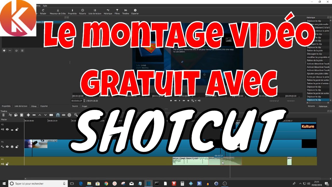 Montage vidéo avec Shotcut : Tutoriel débutant 🎬