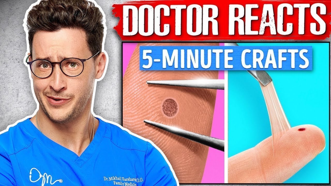 Doctor Analyzes and Reacts to 5-Minute Crafts Videos