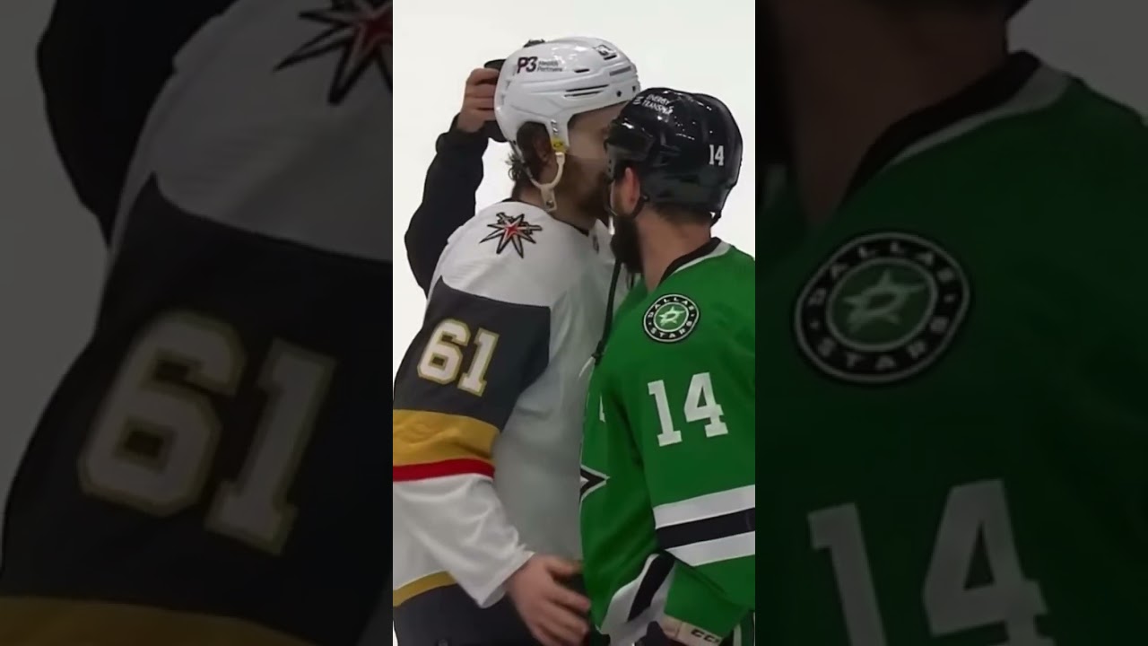 Mark Stone And Jamie Benn In Handshake Line #nhl #playoffs