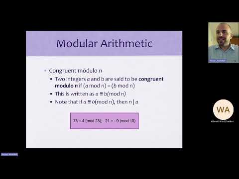 [Arabic] Cryptography (GJU) Lecture 4 (Mathematical Foundations)