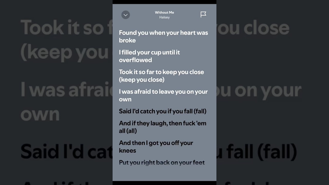 Without Me - Halsey (Lyrics)