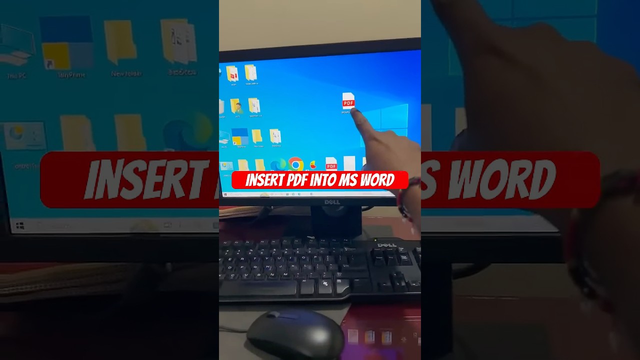 Easily Insert PDFs into MS Word 📝 | Quick Word Tips