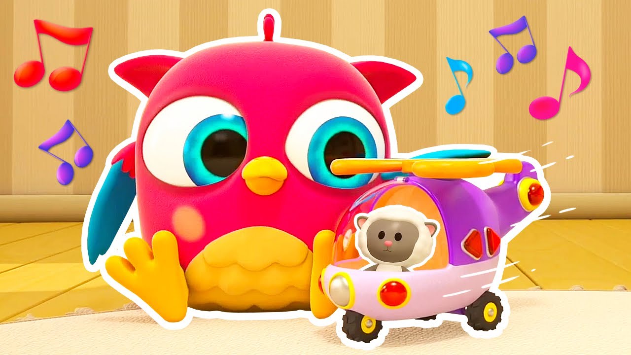 Exciting New Music Helicopter Toy! 🎶 Fun Baby Cartoons with Hop Hop & Peck Peck