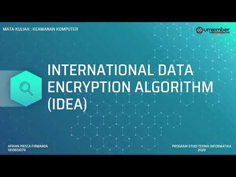 Materi Cryptography | IDEA (International Data Encryption Algorithm)