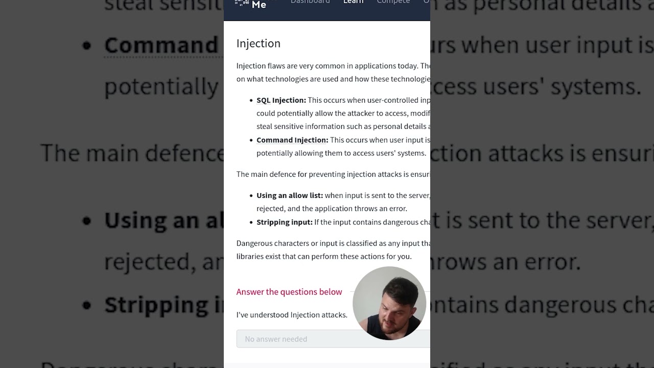 Master Injection Attacks with TryHackMe | Answer the Questions Series 🔐