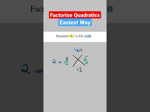 Factorising Quadratics With a Coefficient Greater Than 1