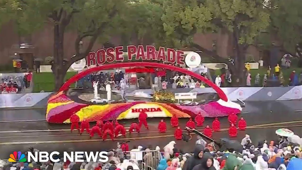 137th Rose Parade Kicks Off Despite Heavy Rain 🌧️