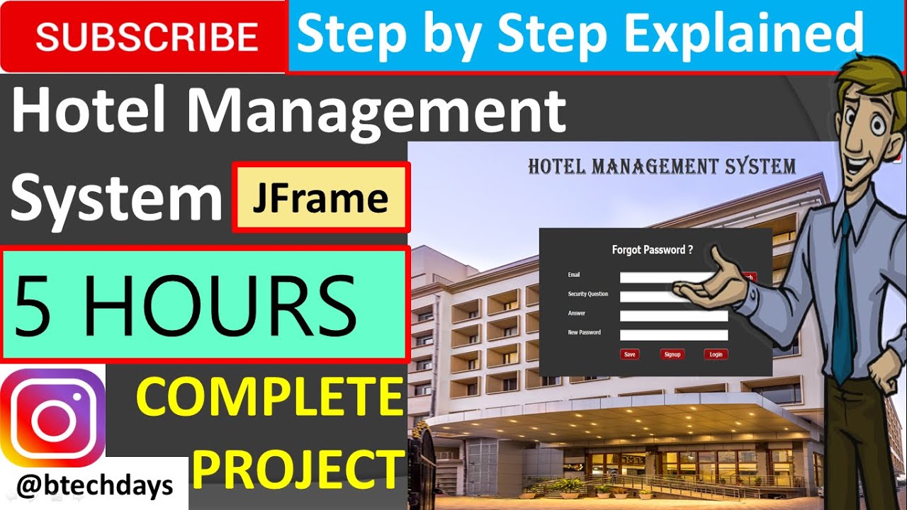 Complete Java Hotel Management System with JFrame & MySQL | Step-by-Step Tutorial
