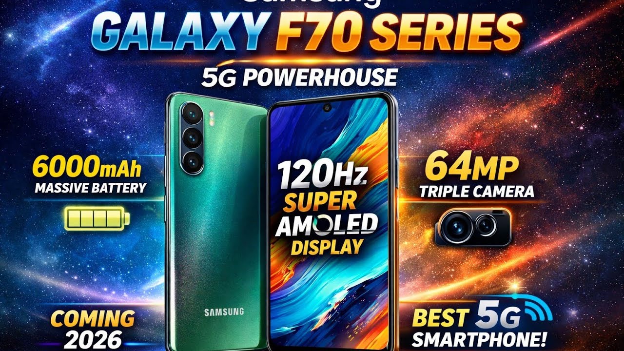 Samsung Galaxy F70 Series: 6000mAh & 120Hz AMOLED ЁЯУ▒