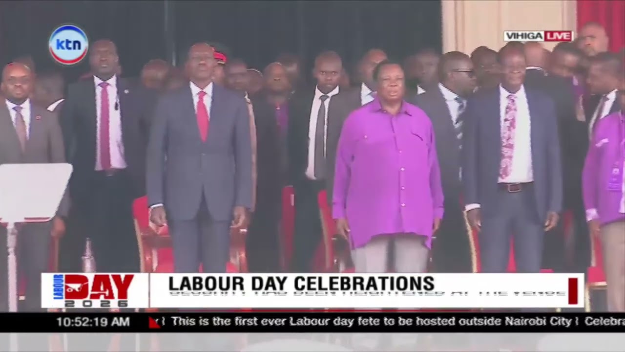 President Ruto arrives in Vihiga for 61st Labour Day celebrations