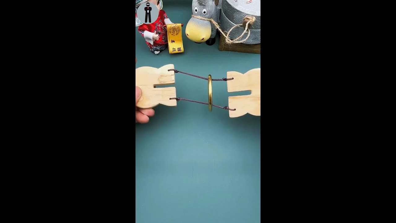Solve the Rope and Wooden Block Ring Removal Puzzle 🧩: Step-by-Step Guide