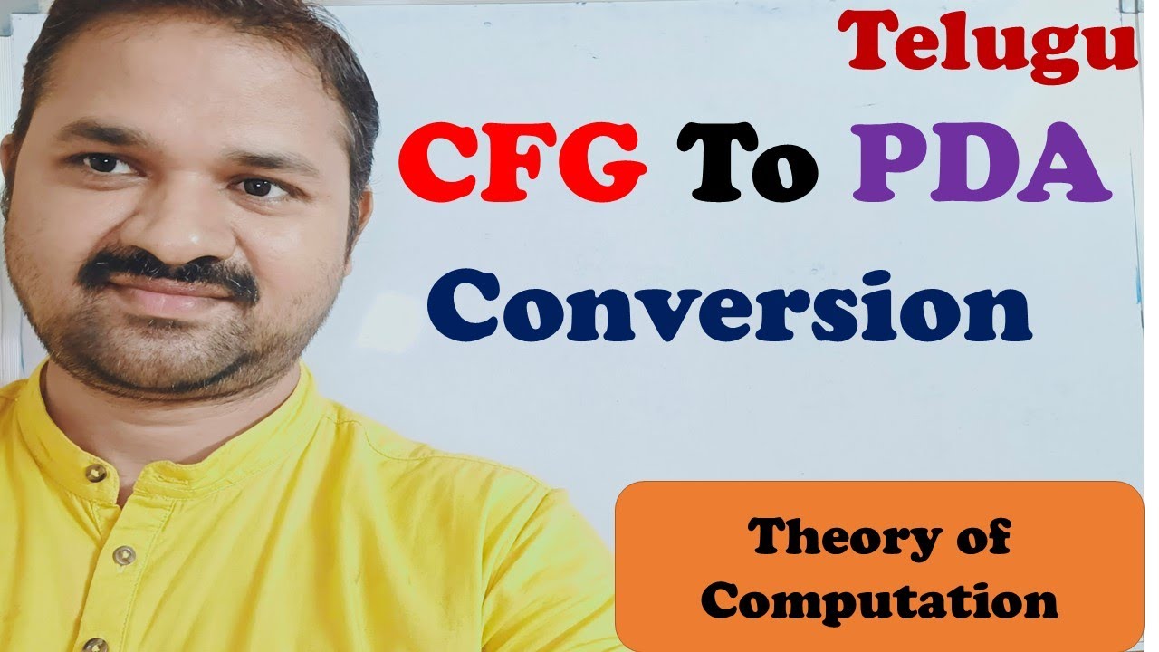 TOC (FLAT) in Telugu: CFG to PDA Conversion 📚