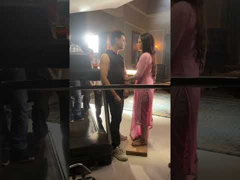 Megha ne fast time arjun ko kiss kiya #meghabarsenge #shootingtimeuncut #cameralight #love #support