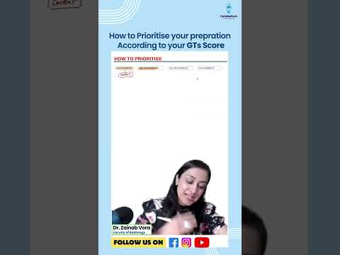 How to Prioritise your prepration according to your GTs score | Dr. Zanab Vora #neetpg #inicet