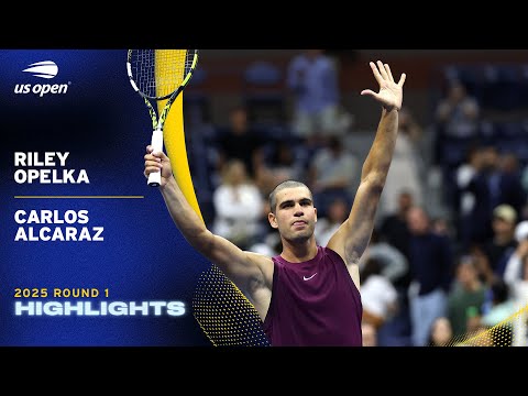 Reilly Opelka vs. Carlos Alcaraz Highlights | 2025 US Open Round 1
